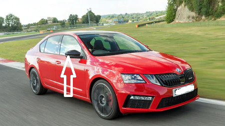 skoda octavia sağ ayna camı